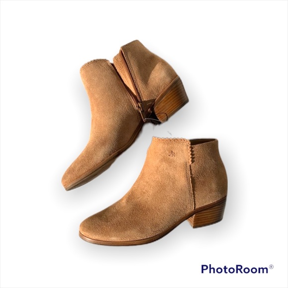 Jack Rogers suede scalloped trim boots size 6 new - Picture 3 of 5